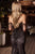 Off Shoulder Beaded Fitted Gown La Divine CC324
