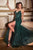 Vestido sirena sin tirantes con pedrería CD0214