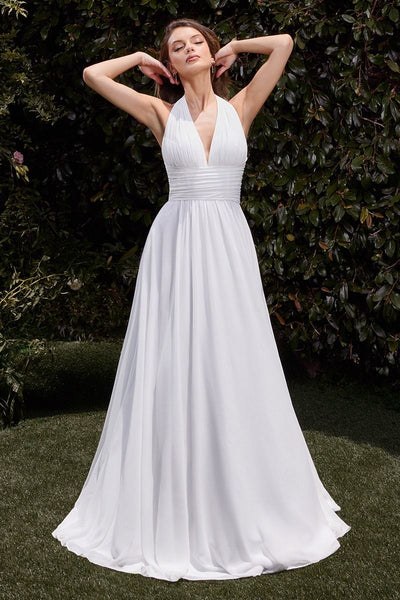 Halter Neckline Bridal Dress CD372W – Sparkly Gowns