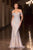 Ladivine CD693 Off the Shoulder Crystal and Sequins  Evening Dress