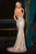 Strapless Crystal and Glitter Evening Dress Ladivine CD728