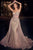 Beaded Fitted Long Dress CD863