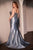 Micro Crystals Satin Curves Evening Dress Ladivine CDS529C