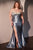 Micro Crystals Satin Curves Evening Dress Ladivine CDS529C