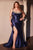 Micro Crystals Satin Curves Evening Dress Ladivine CDS529C