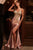 Fitted Crystals Satin Evening Gown La Divine CM383
