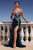 Fitted Crystals Satin Evening Gown La Divine CM383
