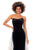 Ashley Lauren 11311 Strapless Velvet Gown with Organza Overskirt