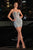 Strapless Glitter Cocktail Dress La Divine J879