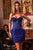 Strapless Glitter Cocktail Dress La Divine J879