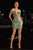 Strapless Glitter Cocktail Dress La Divine J879