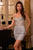 Strapless Glitter Cocktail Dress La Divine J879