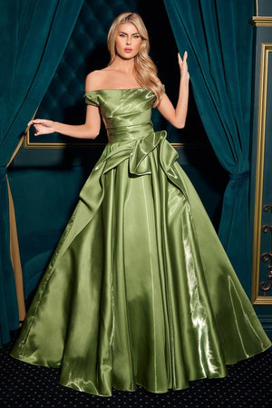 Ladivine J855 A-line Formal  Evening Dress with Pockets
