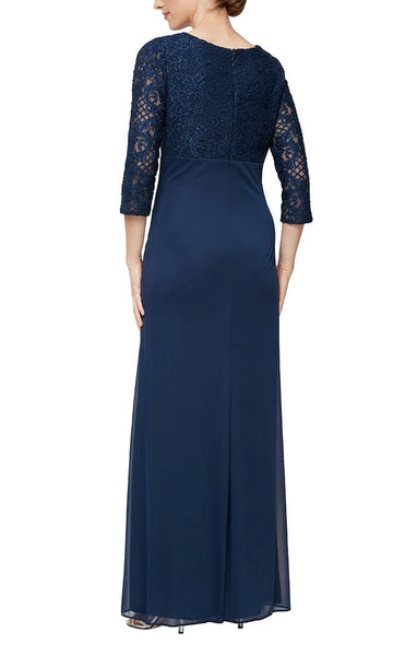 Alex Evenings | Dresses | Alex Evenings Long Lace Top Empire Waist Dress In Eggplant 2p Alex Evenings | Dresses | Alex Evenings Long Lace Top Empire Waist Dress In Eggplant 2p