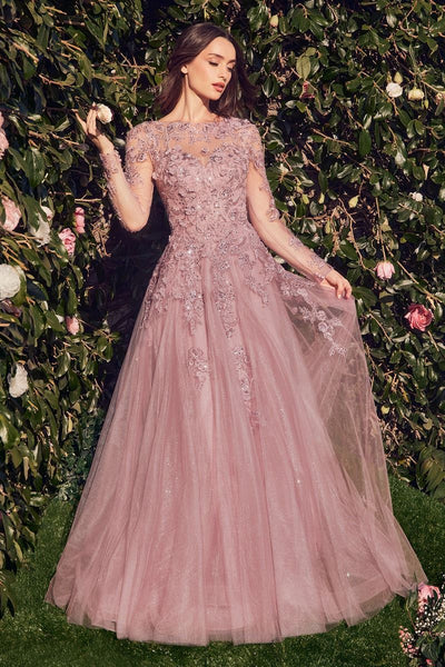 ANDRESD アンドレスド blooming tulle dress Angelina: Sparkle Tulle A-Line Wedding Dress with Sheer