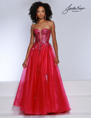 Johnathan Kayne 2809 Strapless Sequin Ball Gown