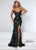 Johnathan Kayne 2545 Sequin Velvet Evening Gown