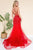 3D Flowers Appliques Mermaid Evening Dress SU066