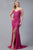 Fitted Side Slit Mermaid Floor Prom Dress Gown  BZ011