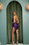 Vestido corto con escote en V ilusión S775 de Nox Anabel
