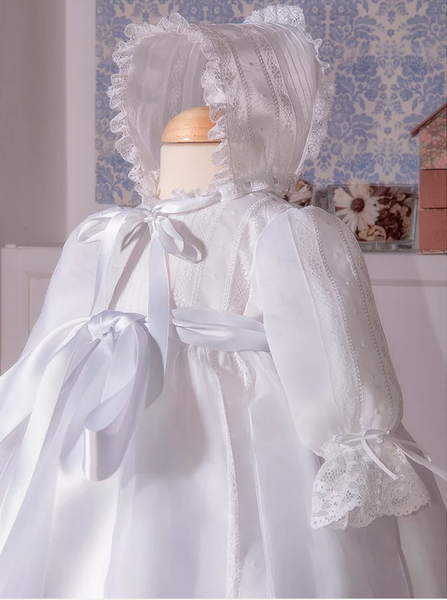 Ready to Ship Size 6 Months Swiss Organdy Christening Gown 035 Ready to Ship Size 6 Months Swiss Organdy Christening Gown 035