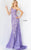 Asymmetrical Neckline Sequined Prom Gown By Jovani 06517