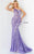 Asymmetrical Neckline Sequined Prom Gown By Jovani 06517