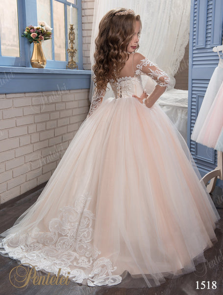 Vestido Manga Princesa De Encaje