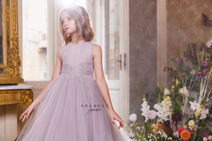 Sleeveless Flower Girl First Communion Long Gown Celestial 3434