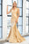 Fitted Satin Sleeveless  Open Back Eggplant Evening Gown AC370