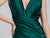Fitted Satin Sleeveless  Open Back Eggplant Evening Gown AC370