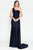 One-Shoulder Satin Fitted Green Burnt Orange Evening Dress AC387BO