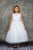 Venetian Lace Illusion First Communion Dress