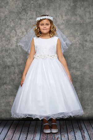 Lace Glitter Tulle First Communion Dress 468