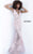 Jovani 60283 Vestido de fiesta con adornos florales y escote en V