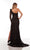 Asymmetrical Neckline Sequin Formal Gown Alyce 61376
