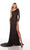Asymmetrical Neckline Sequin Formal Gown Alyce 61376