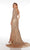 Asymmetrical Neckline Sequin Formal Gown Alyce 61376