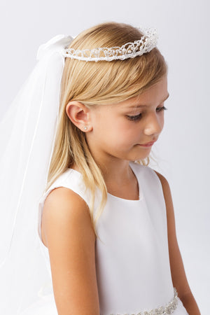 Crown with Veil First Communion Accessories Style  705