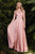 V-Neckline Satin A-line  Bridesmaids or Evening Dress 7472