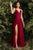 V-Neckline Satin A-line  Bridesmaids or Evening Dress 7472
