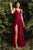 V-Neckline Satin A-line  Bridesmaids or Evening Dress 7472