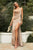 Cowl Neckline Fitted Satin Bridesmaid Evening Dress 7479