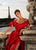 Tarik Ediz 98221 Vestido Elisa de tafetán con cintura fruncida