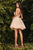 Vestido corto de corte A con brillo de Cinderella Divine CD0189