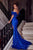 Portia & Scarlett Feather and Beaded Tassels Embellishment Prom Gown PS23302