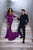 Portia & Scarlett Long  Velvet Sequin Prom Gown PS23521G WITH  GLOVES