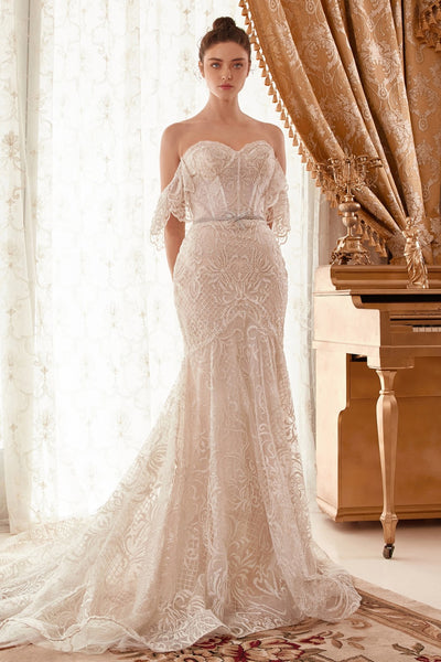 long sleeve lace cinderella wedding dress 10 Cinderella Wedding Dresses For A Happily Ever After
