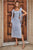 Andrea & Leo A1110 Shoulder Tie Straps Beaded Embellishment Midi Dress