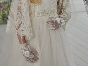 Exclusive Ivory Gloves Celestial Model A42N ORDER ONLY WHEN ORDERING CELESTIAL GOWNS